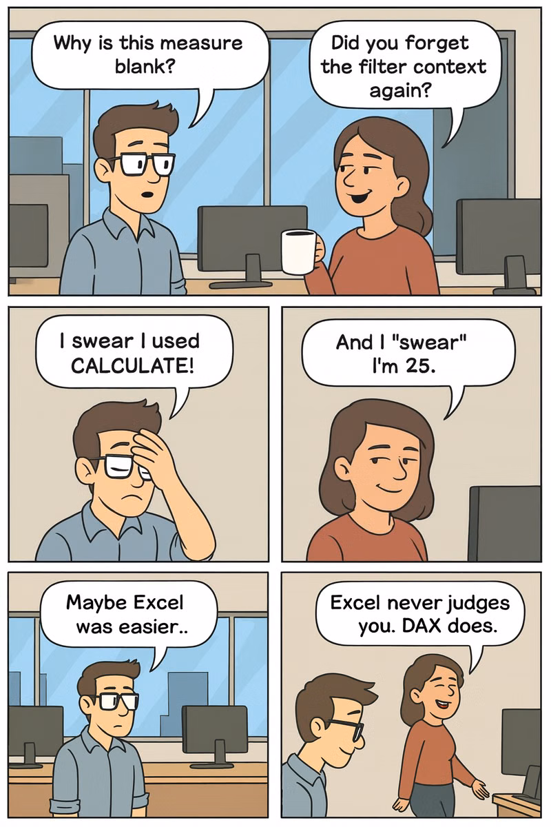 DAX vs Excel