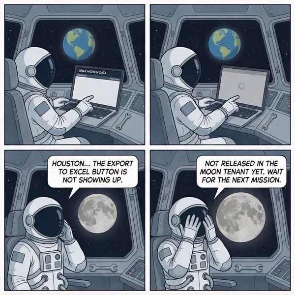 Export to Excel in space