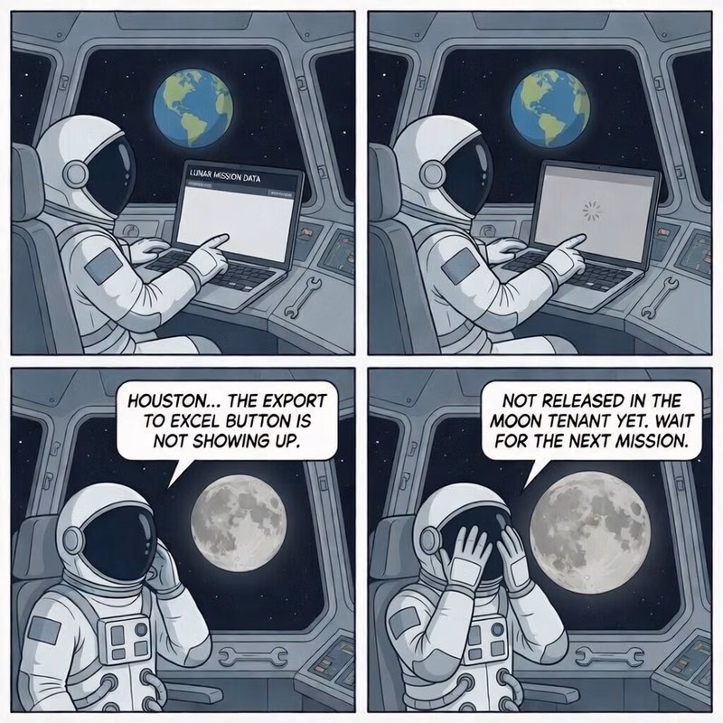 Export to Excel in space