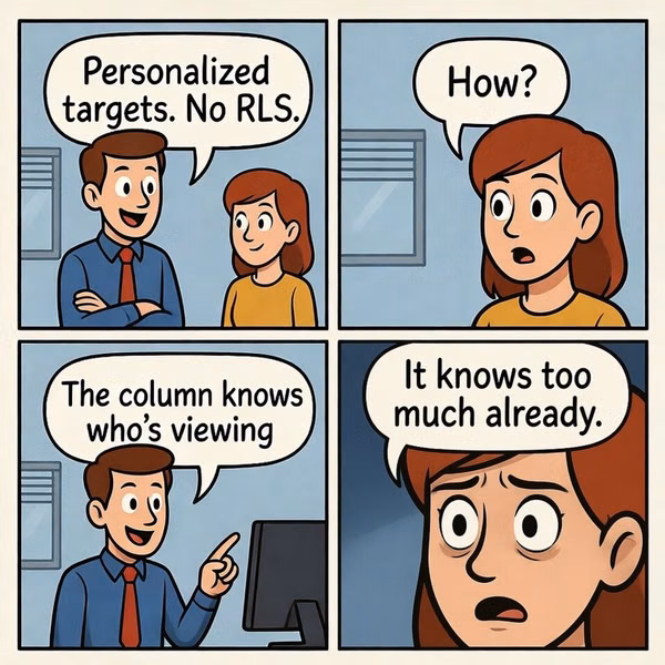 User-aware calculated columns